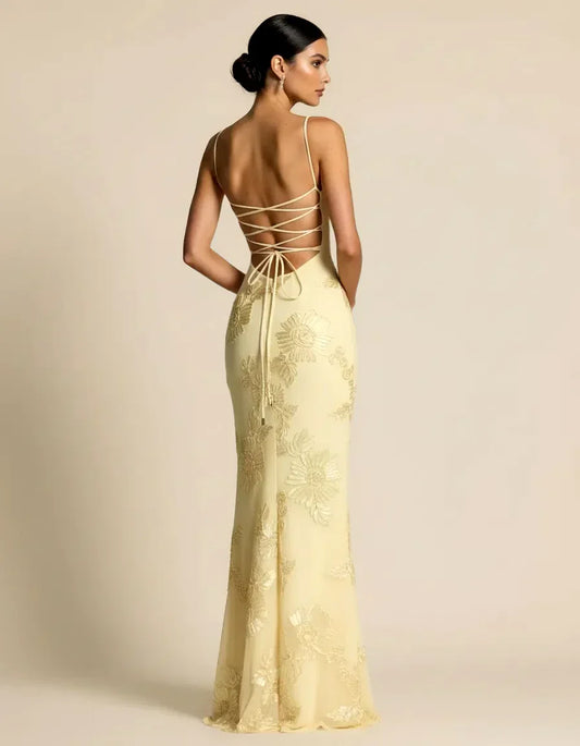 Celestina – Hourglass Floral Gown