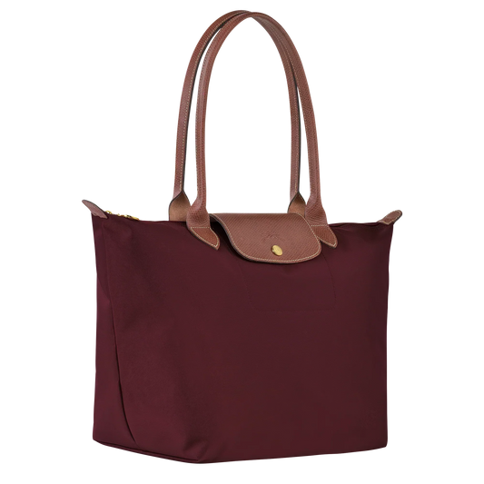 Bolso tote plegable grande | color burdeos