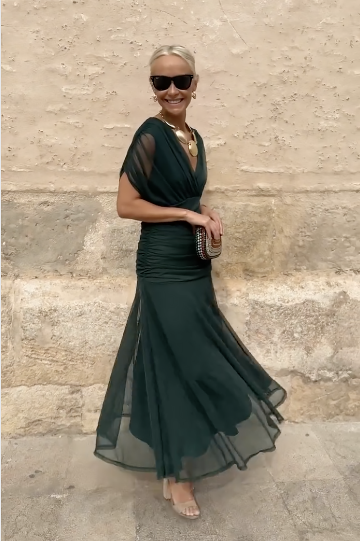 Aurora Belisse™ | Vestido largo que estiliza y eleva tu elegancia
