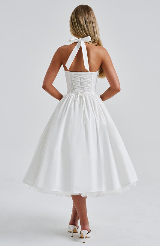 Lúna | Vestido midi halter