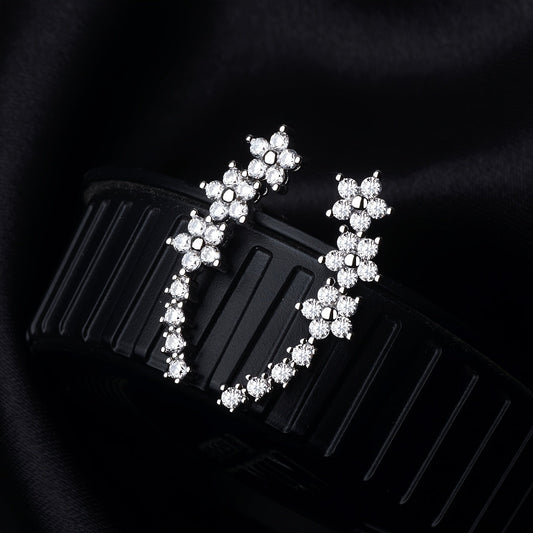 Pendientes con forma de flor, diseño atemporal