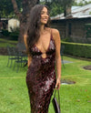 Kelany - Vestido Largo Maxi con Lentejuelas
