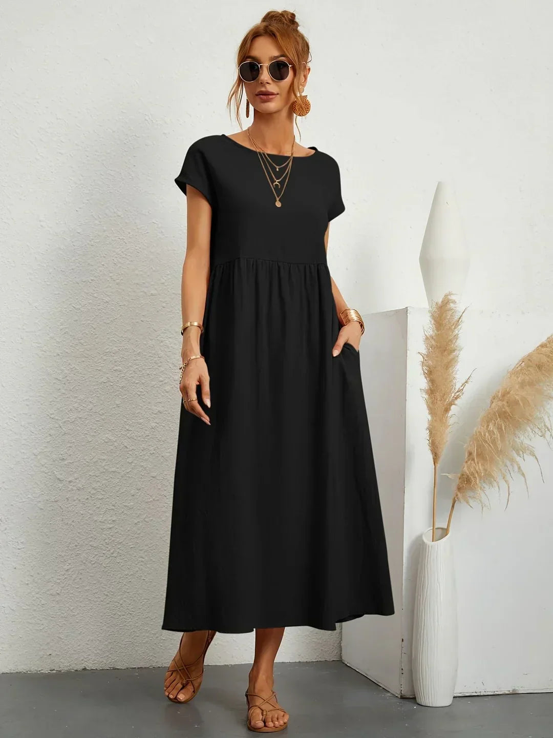 Camila | Vestido midi fluido de elegancia atemporal