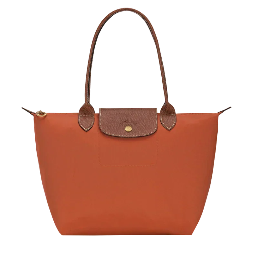 Bolso tote plegable grande | color ladrillo
