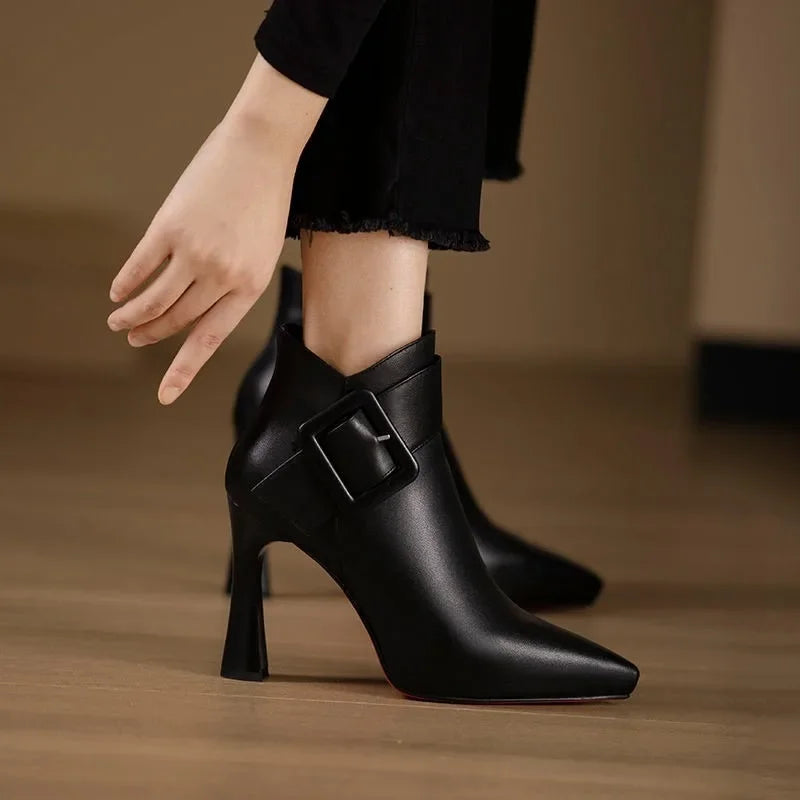 Aveline™ – Botines con Hebilla de Estilo Elegante