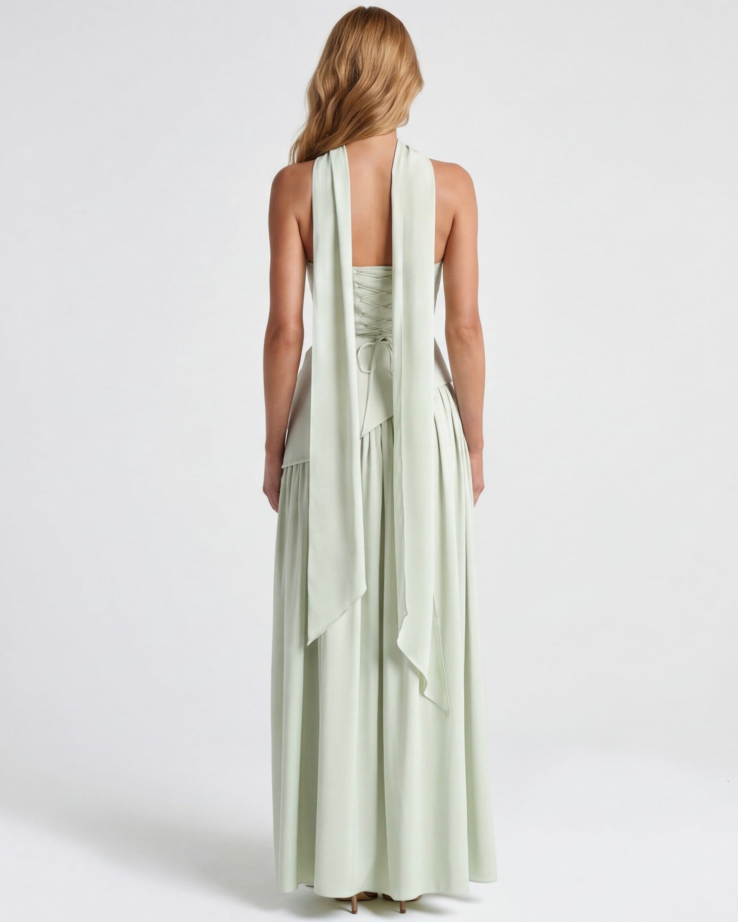 Celia | Vestido bicolor Con corte