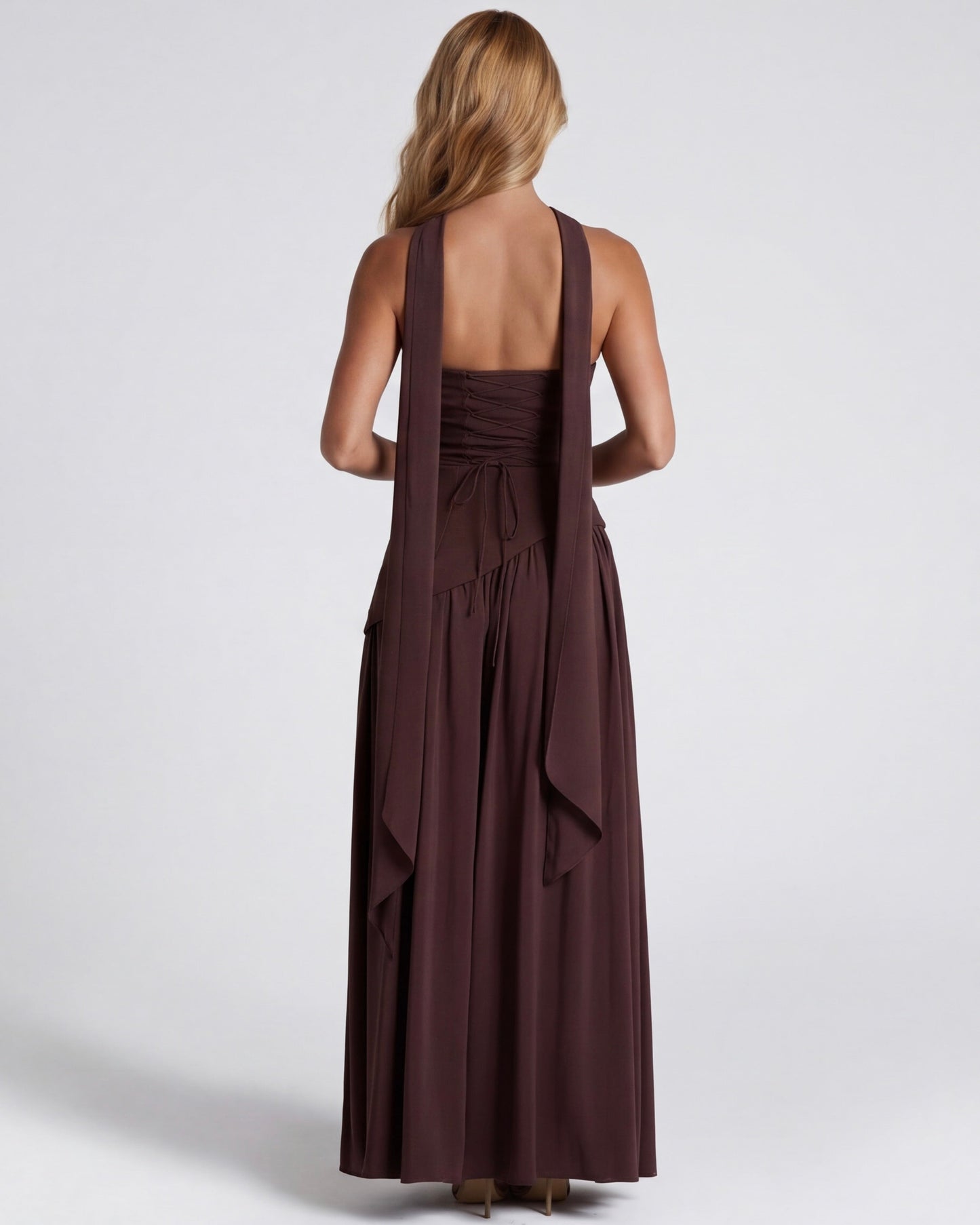 Celia | Vestido bicolor Con corte
