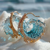 Pendientes Ocean: Aros Brillantes de Estilo Marino